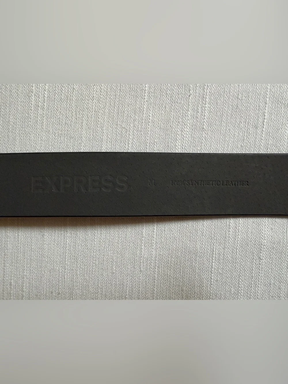 Express Black Belt with Gold Chain-Link Accent